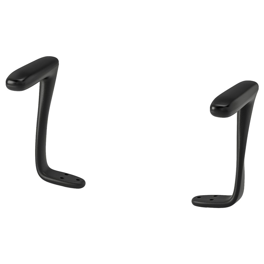 Комплект подлокотников 2шт, черный IKEA JÄRVFJÄLLET ЭРВФЬЕЛЛЕТ 503.636.25 - схема-чертеж с размерами
