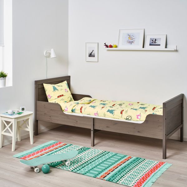 Раздвижная кровать, серо-коричневый 80x200 см IKEA SUNDVIK СУНДВИК 804.601.87 - фото 2
