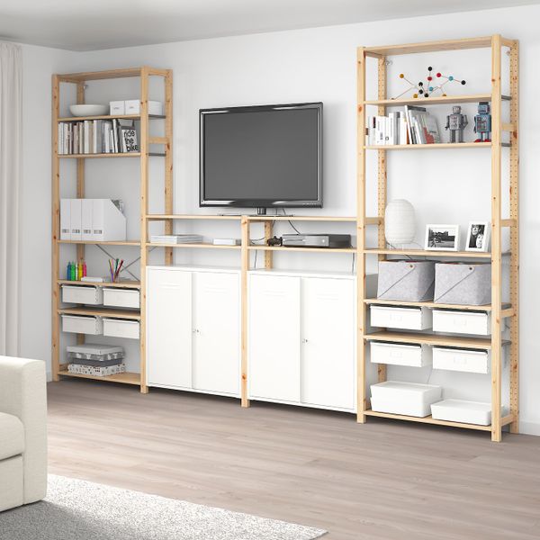 Ящик, белый 39x30x14 см IKEA ИВАР 103.855.06 - фото 6