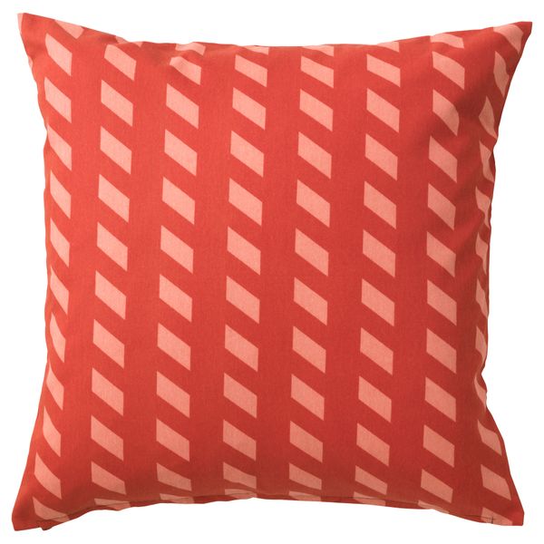 Чехол на подушку ВОРЛЭК, оранжевый, черный (50x50 см) - фото 2