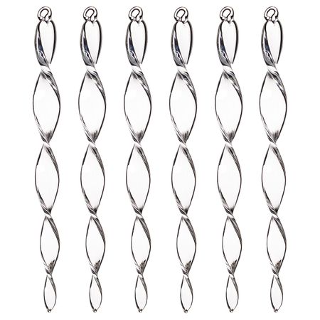 Украшение подвесное, в форме сосульки прозрачное стекло 16 см IKEA VINTER 2020 ВИНТЕР 2020 904.758.57