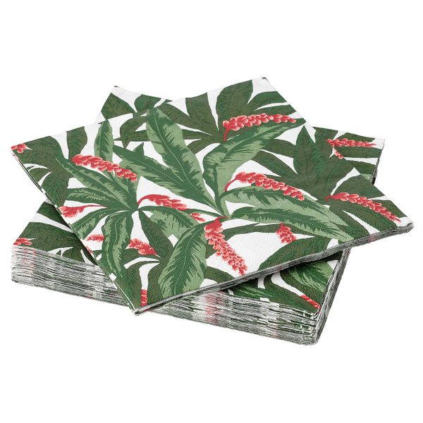 Салфетка бумажная, разноцветный 33x33 см IKEA СОММАРЛИВ 304.560.79 - фото 1