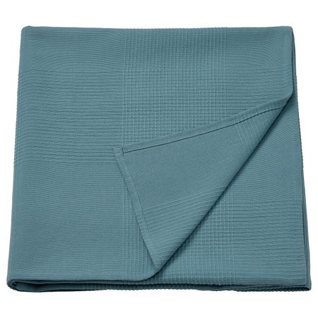 Покрывало, голубой 150x250 см IKEA INDIRA ИНДИРА 105.068.53