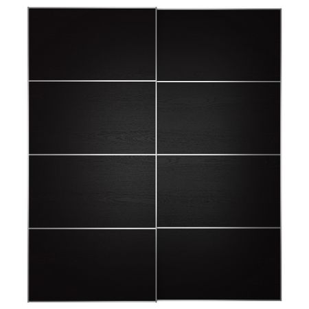 Пара раздвижных дверей ИЛЬСЕНГ, черно-коричневый