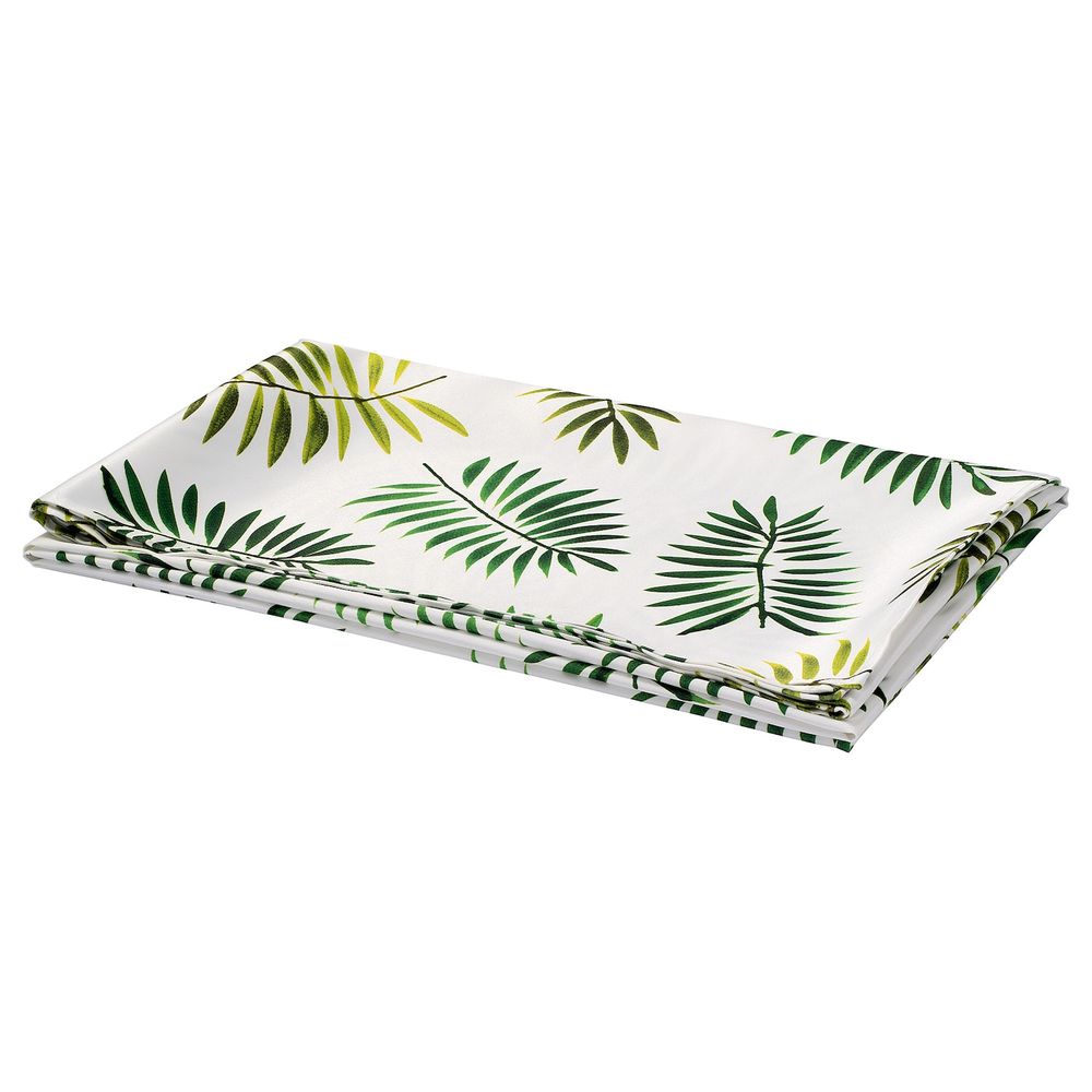 Скатерть, зеленый/лист 145x240 см IKEA RUNDARE РУНДАРЕ 504.457.30 - фото 1