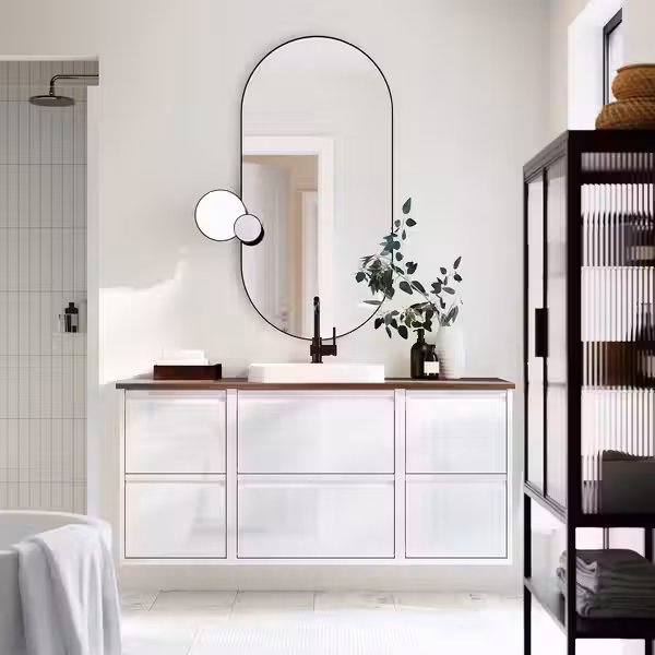 ÄNGSJÖN ЭНГШЁН / BACKSJÖN БАККШЁН Шкаф п-раковину/раковина/смеситель - фото 2