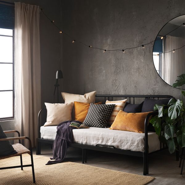 Чехол на подушку, темно-бежевый 40x65 см IKEA ÅSVEIG ОСВЕЙГ 904.765.74 - схема-чертеж с размерами