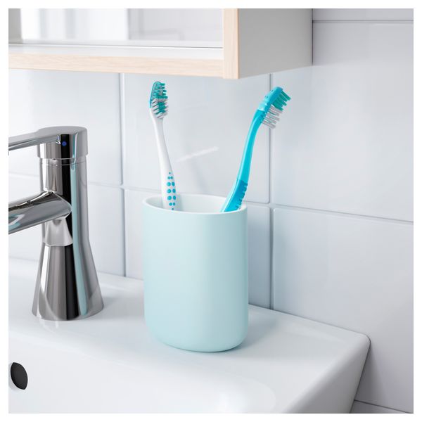 Держатель для зубных щеток ЭКОЛЬН, голубой - схема-чертеж с размерами