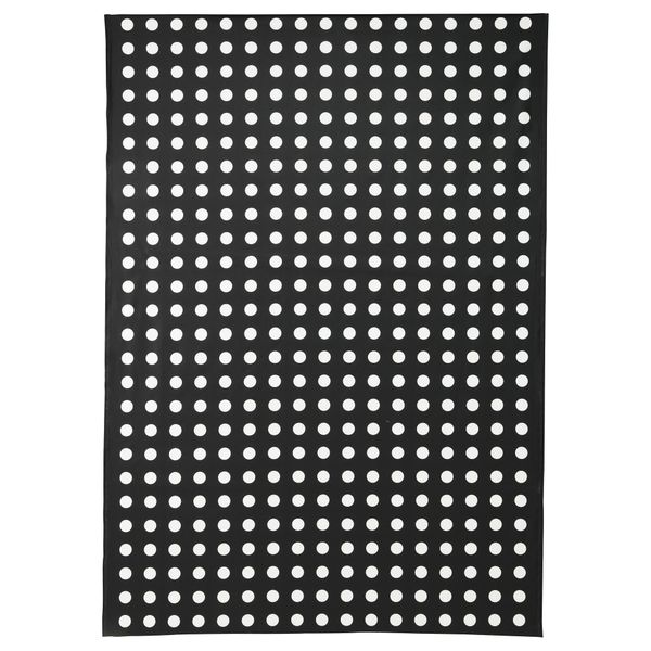 Ткань с пластиковым покрытием ЛИАЛОТТА, черный/белый (145 см) - фото 1