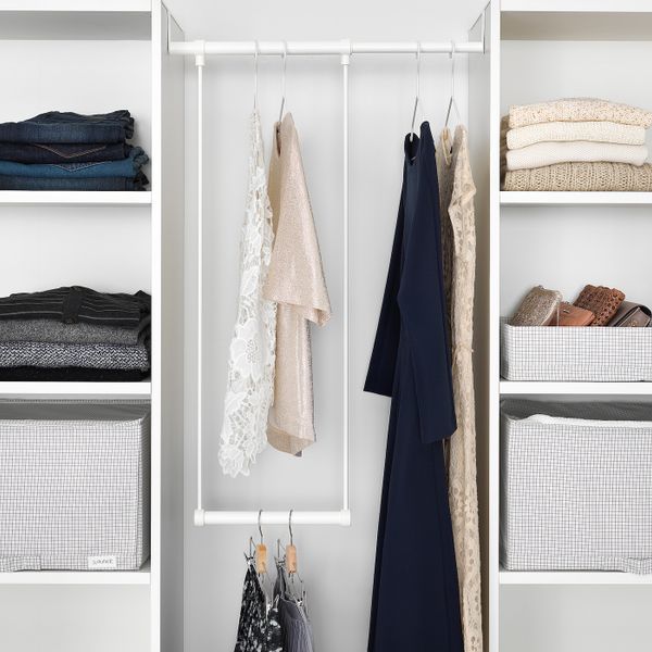 Платяная штанга для каркаса, белый 35-60x40 см IKEA LÄTTHET ЛЭТТХЕТ 703.874.56 - фото 3