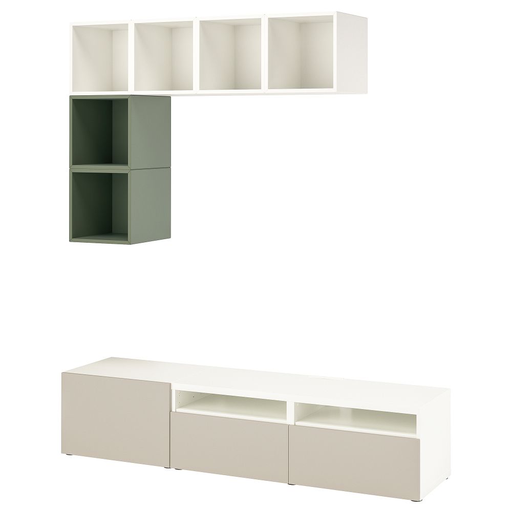 Комбинация для ТВ IKEA EKET ЭКЕТ, BESTÅ БЕСТО 095.222.03 - фото 1