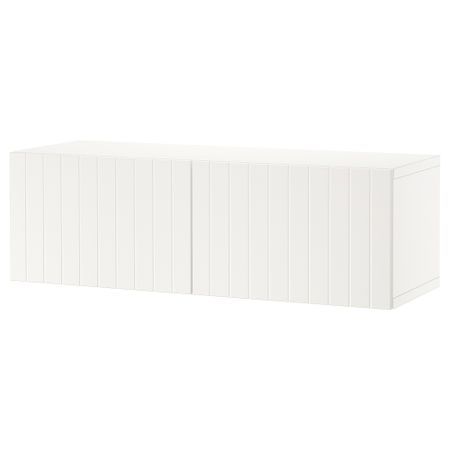 Стеллаж с дверьми, белый, Sutterviken белый, 120x42x38 см IKEA BESTÅ БЕСТО 794.261.99