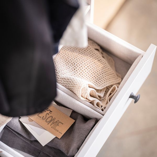 Органайзер, серый-белый 20x26x10 см IKEA BAXNA БАКСНА 404.743.70 - фото 4