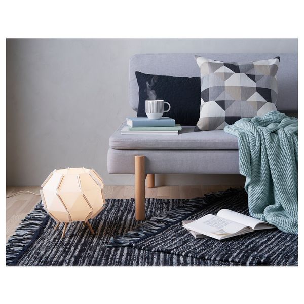 Чехол на подушку, бежевый 50x50 см IKEA SVARTHÖ СВАРТХО 503.538.34 - схема-чертеж с размерами