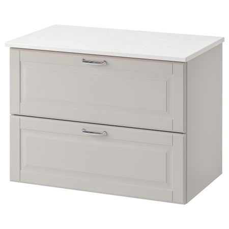 Шкаф для раковины с 2 ящиками, 82x49x60 cm IKEA TOLKEN ТОЛКЕН, GODMORGON ГОДМОРГОН 792.954.62
