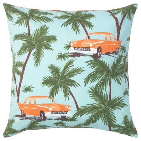 Чехол на подушку, синий/разноцветный 50x50 см IKEA СОММАР 2020 304.675.77