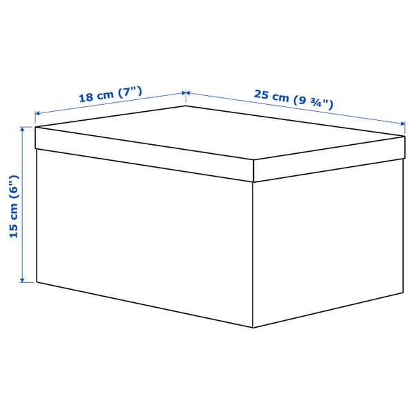 Упаковка 7 из 6 для IKEA - схема-чертеж с размерами