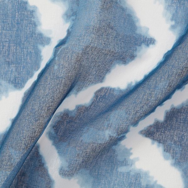 Гардины, 2 шт., синий-белый 145x300 см IKEA SAGALILL САГАЛИЛЛЬ 704.647.89 - фото 3