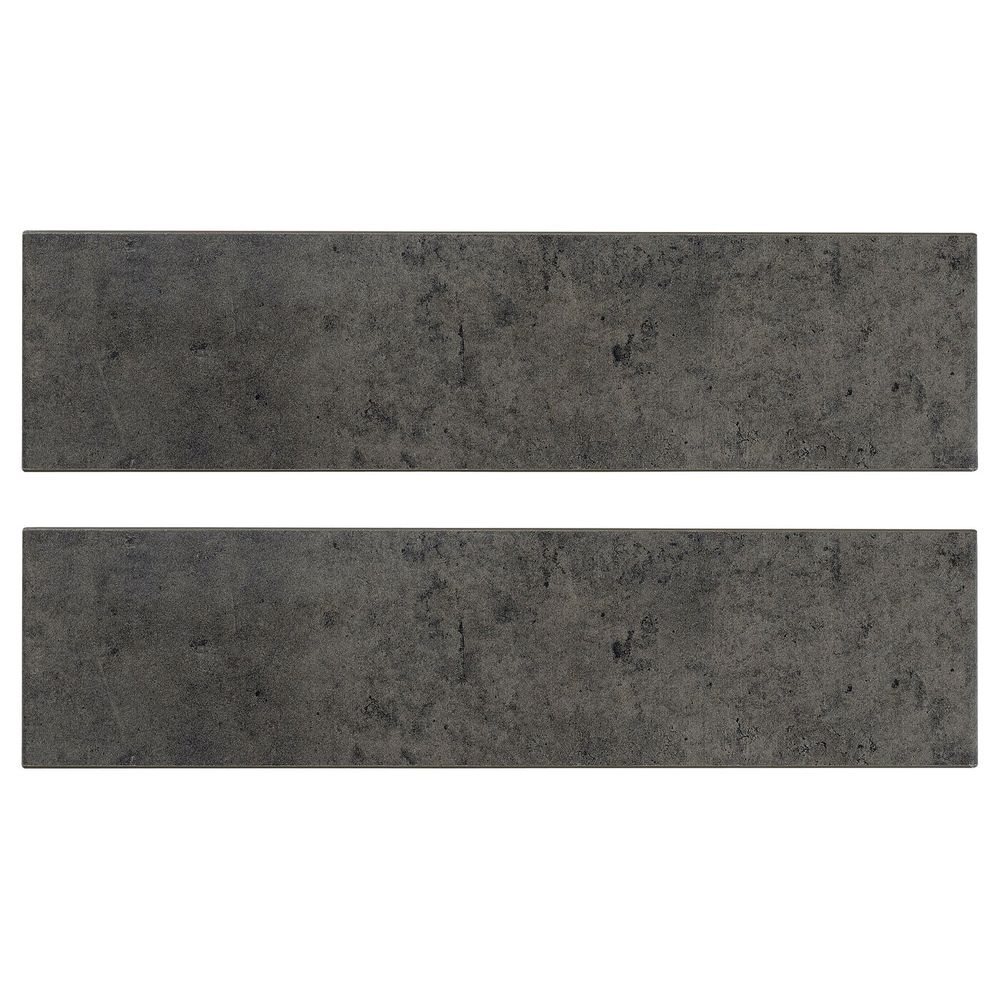 Фронтальная панель ящика, темно-серый под бетон 40x10 см IKEA KALHYTTAN КАЛЬХЮТТАН 005.217.45 - фото 1