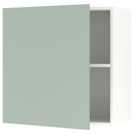 Навесной шкаф с дверцей, серо-зеленый 60x60 см IKEA KNOXHULT КНОКСХУЛЬТ 504.879.99