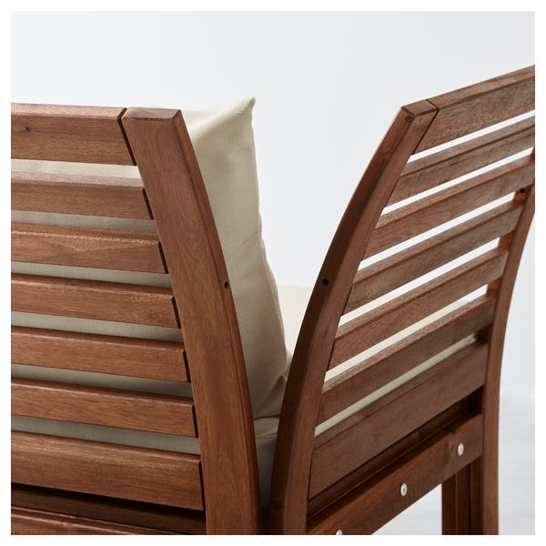 2-местный диван, садовый ЭПЛАРО / ХОЛЛО, коричневый, бежевый (143x80x73 см) - фото 5