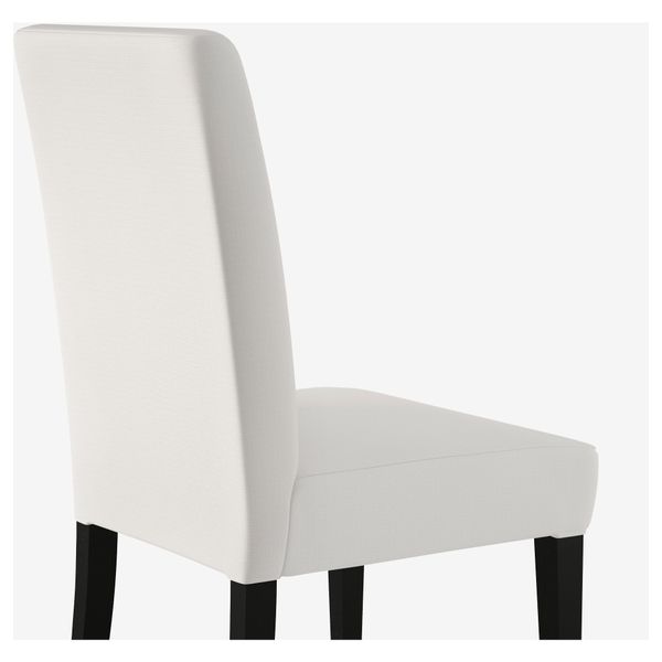 Стул ХЕНРИКСДАЛЬ, коричнево-чёрный, Грэсбу белый - фото 3