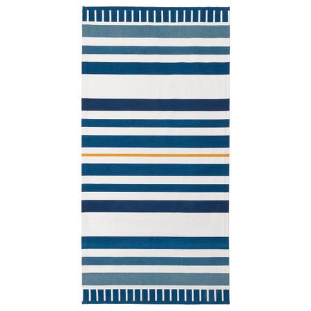 Ковер безворсовый, темно-синий 80x160 см IKEA SÅNGLÄRKA СОНГЛЭРКА 704.270.37