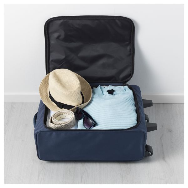 Сумка дорожная на колесах, складная УПТЭККА, темно-синий - фото 3