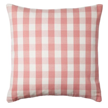 Чехол на подушку, белый, розовый 50x50 см IKEA СМОНАТЕ 503.703.67