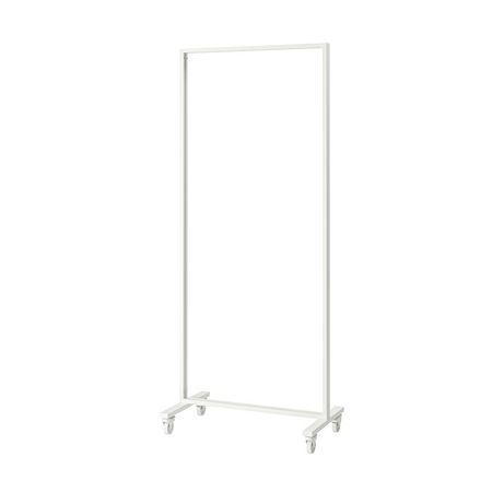 MITTZON Каркас на колесиках - белый 85x205x50 см