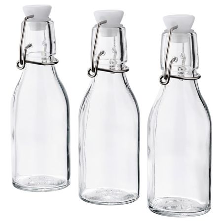 KORKEN Бутылка с пробкой - прозрачное стекло 15 сл