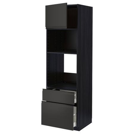 Высокий шкаф для духовки, СВЧ, дверца, 2 ящика IKEA METOD МЕТОД, MAXIMERA МАКСИМЕРА 394.956.27
