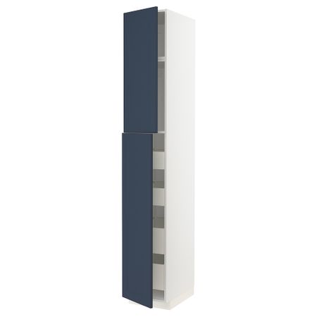 Высокий шкаф, 2 дверцы, 4 ящика IKEA METOD МЕТОД, MAXIMERA МАКСИМЕРА 894.608.14