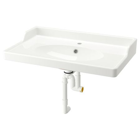 RUTSJÖN Раковина с сифоном - белый 82x49 см