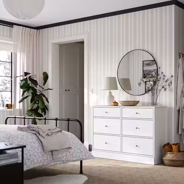 HAVSTA Комод с 6 ящиками - белый 121x47x89 см - фото 3