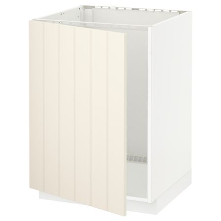 Напольный шкаф для раковины, белый/Хитарп белый с оттенком 60x60 см IKEA METOD МЕТОД 192.264.38