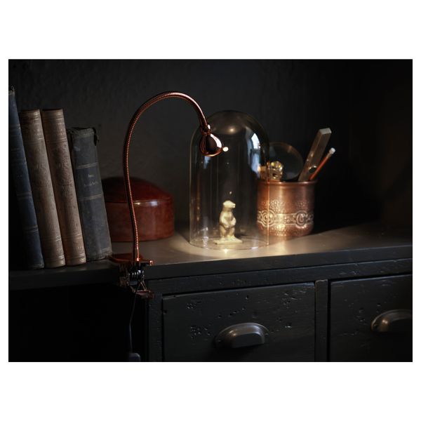 Софит настенный, с зажимом, светодиодная ЯНШО, медный - фото 6