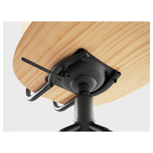 Рабочий стул, сосна/черный IKEA KULLABERG КУЛЛАБЕРГ 203.730.32 - фото 6