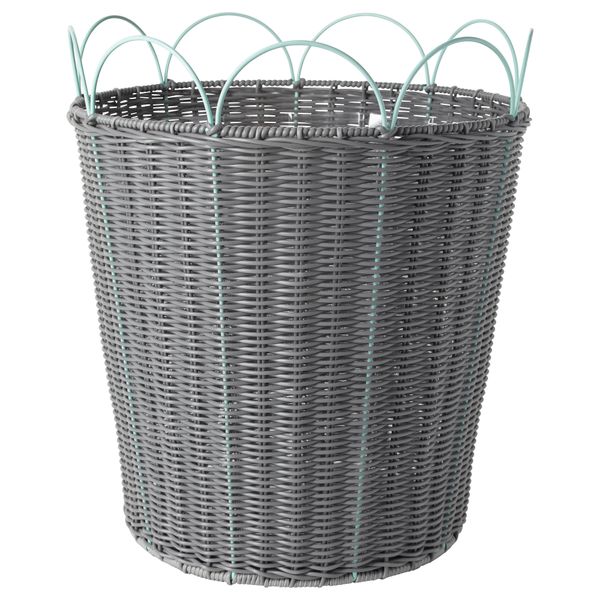 Кашпо СОЛРОСФРО, д/дома/улицы серый, зеленый - фото 1