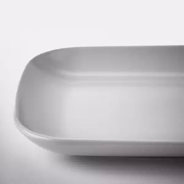 FÄRGKLAR Тарелка - матовая поверхность светло-серый 30x18 см - схема-чертеж с размерами