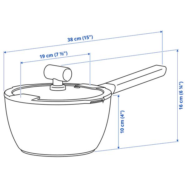 IKEA, дополнительный ракурс - схема-чертеж с размерами