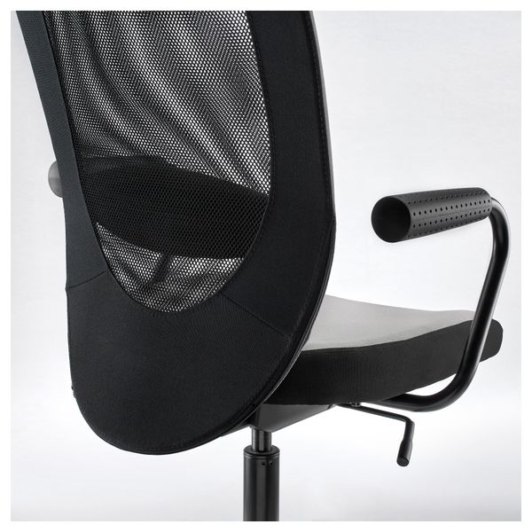 Вращающееся легкое кресло ФЛИНТАН / НОМИНЕЛЬ, серый - фото 3