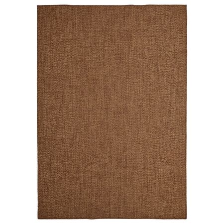 LYDERSHOLM ЛЮДЕРСХОЛЬМ Ковер безворсовый, д/дома/улицы - классический коричневый 160x230 см