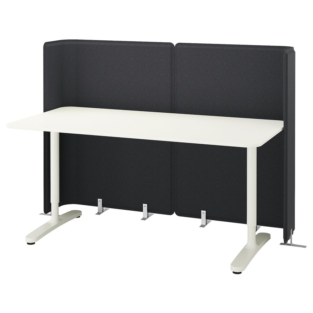 Стол для приемной, белый 160x80 120 см IKEA БЕКАНТ 292.786.48 - фото 1