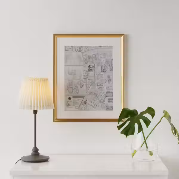 SILVERHÖJDEN Рама - золотой 40x50 см - фото 2