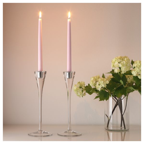 Неароматическая свеча КЛОКХЕТ, светло-розовый (25 см) - схема-чертеж с размерами