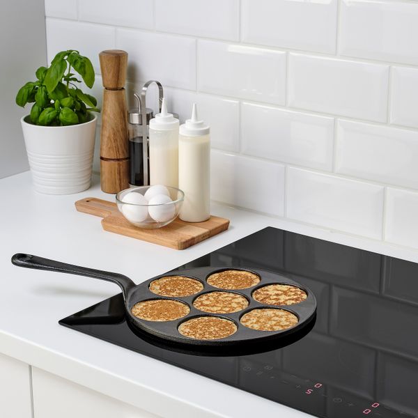 Сковорода для оладий/блинчиков, чугун 28 см IKEA VARDAGEN ВАРДАГЕН 604.372.73 - фото 4