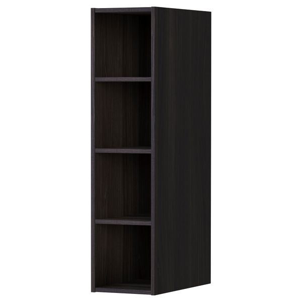 Открытый шкаф ХОРДА, под дерево черный - схема-чертеж с размерами