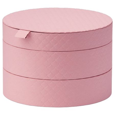 Коробка с крышкой ПАЛЬРА, светло-розовый (22 см)