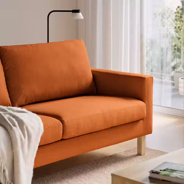 SALTSJÖBADEN САЛТСЁБАДЕН 2-местный диван - Tonerud красно-коричневый - фото 3